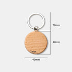Llaveros Personalizados con Foto - Grabado Láser Premium en Madera de Haya