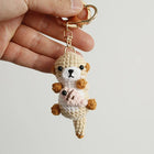 Llaveros Personalizados de Animales Marinos - Llavero Crochet Hecho a Mano - Pez Tropical y Tiburón