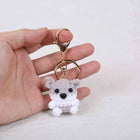 Llavero Personalizado Mini Animal Crochet - Oveja Vaca Muñeco Amigurumi Premium