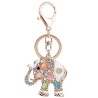 Llaveros Originales para Coche - Elefante Tailandés con Piedras Preciosas, Regalo Elegante
