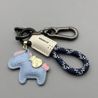 Llaveros Originales para Coche - Colgante de Poni Cute con Amuleto de Dinero, Decoración Premium par