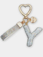 Bag Charm Llavero Elegante con Inicial Diamante - Regalo Premium para Bolso
