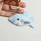 Llaveros Personalizados de Animales Marinos - Llavero Crochet Hecho a Mano - Pez Tropical y Tiburón