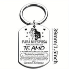 Llaveros para Hombres - Regalo para Esposa - Nunca Olvides Que Te Amo - Colgante de Lujo para Pareja
