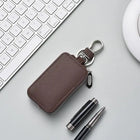 Llaveros originales para coche de cuero - Funda con cremallera para hombre y mujer, regalo premium