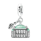 Llaveros Charms de Plata 925: Torre Eiffel, Coliseo, Arco del Triunfo - Luminosos y Elegantes