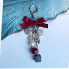 Llavero para Moteros Premium - Easya 2024 Mariposa Lazo Glitter Lujo Accesorio Moto