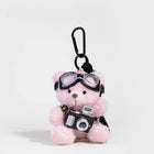 Llavero Coche de Peluche Osito Cámara - Llavero para Coche Mujer Premium