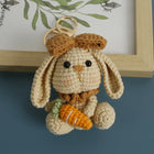 Llavero con Peluche de Conejo Champiñón a Crochet - Labubu Llavero Precio, Llaveros con Peluches Art