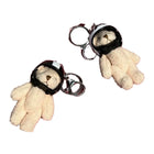Llaveros Originales para Coche - Peluche Oso con Casco Y2K, Colgante Decorativo para Llaves, Mochila