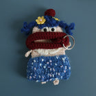 Llaveros Originales para Regalo - Funny Sausage Mouth Girl Crochet Keychain Personalizado