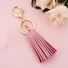 Llavero de Cuero Corto con Borla - Keychain Premium para Bolso, Mochila y Regalo