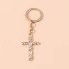 Llaveros originales para coche - Cruz de Cristal Premium para Hombre y Mujer, Llavero Religioso Eleg