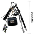 Llaveros Originales para Coche - Elegante Llavero Y2K Negro para Bolso, Llaves de Coche y Móvil, Acc