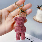 Llaveros Originales para Coche - Osito Teddy con Diamantes de Peluche Coreano Kawaii