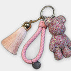 Bag Charm Exclusivo: Llavero Gloomy Bear con Pedrería DIY para Bolsos