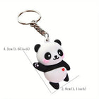 Llavero con peluche Panda Kawaii - Colgante de Bolso Panda con Diseño de Corazón