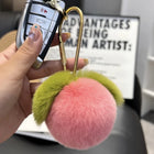 Llavero con Foto Personalizado - Peluche Durazno Suave y Esponjoso para Llavero Personalizado