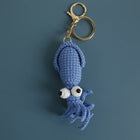 Llaveros Personalizados de Animales Marinos - Llavero Crochet Hecho a Mano - Pez Tropical y Tiburón