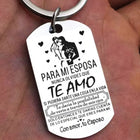 Llaveros para Hombres - Regalo para Esposa - Nunca Olvides Que Te Amo - Colgante de Lujo para Pareja