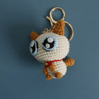 Llaveros Personalizados de Gatito a Crochet Hecho a Mano - Llavero Amigurumi Único para Bolso, Mochi