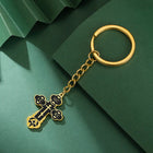 Llavero para Bolso Cruz Ortodoxa Rusa - Charm Elegante y Premium en Acero Inoxidable