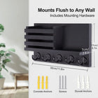 Llaveros Personalizados Metal - Perchero de Pared con Estante para Correo y 5 Ganchos