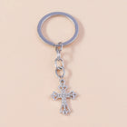 Llavero a Crochet Paso a Paso: Cruz Elegante con Cristal – Colgante Religioso Premium para Coche, Bo