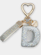 Bag Charm Llavero Elegante con Inicial Diamante - Regalo Premium para Bolso