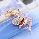 Llavero con Peluche de Tortuga Marina - Cristal Rhinestone y Metal, Diseño Marino para Bolso y Llave