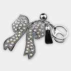 Bag Charm Elegante de Cristal y Borla para Mujer - Llavero Premium para Bolso