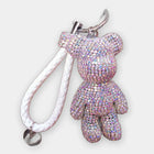 Bag Charm Exclusivo: Llavero Gloomy Bear con Pedrería DIY para Bolsos