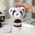 Llaveros Originales para Coche - Mapache de Peluche Suave y Tierno