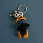 Llaveros Personalizados de Pato de Ganchillo - Diseño Divertido de Boca de Salchicha, Llavero de Pat
