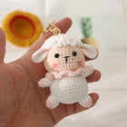 Llaveros Personalizados - Conejito Crochet Hecho a Mano, Llavero Premium para Bolso
