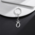 Llaveros Originales para Coche - Corona DIY A-Z Letras Colgante Acero Inoxidable Personalizado Regal