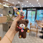 Llavero Hombre Oso de Peluche Arcoíris Coreano - Regalo Creativo para Pareja