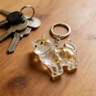 Bag Charm Llavero Gato para Guardar Pelo de Mascota - Recuerdo Transparente Premium