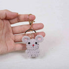 Llavero Personalizado Mini Animal Crochet - Oveja Vaca Muñeco Amigurumi Premium