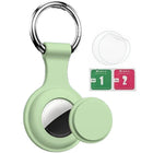 Llavero con AirTag de Cuero Genuino - Funda Protectora para Mascotas, Equipaje y Bolsos