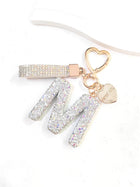 Bag Charm Llavero Elegante con Inicial Diamante - Regalo Premium para Bolso