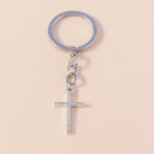 Llaveros originales para coche - Cruz de Cristal Premium para Hombre y Mujer, Llavero Religioso Eleg
