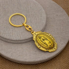 Llavero para Bolso Virgen de Guadalupe - 5cm Medalla Oval Inspiracional con Mosquetón, Regalo Religi