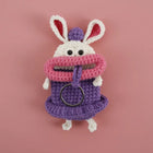 Llaveros Originales para Regalo - Funny Sausage Mouth Girl Crochet Keychain Personalizado