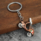 Llavero para Moto que No Raya la Tija - 3D Scooter Clásico, Regalo Unisex Premium