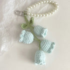 Llavero a Crochet Paso a Paso - Flores Tejidas a Mano, Llavero de Lana Artesanal Premium para Mujer,