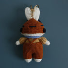 Llaveros Personalizados - Conejito Crochet Hecho a Mano, Llavero Premium para Bolso