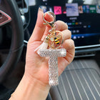 Llaveros Originales para Coche - Abeja con Diamantes y Letras, Colgante Elegante para Llaves