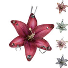 Llavero de Flores Orquídea y Lirio Artesanal - Keychain Premium para Decoración de Bolsos