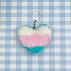 Llavero con Foto Personalizado - Corazón de Pompón Suave para Llavero, Mochila y Bolso - Regalo Únic